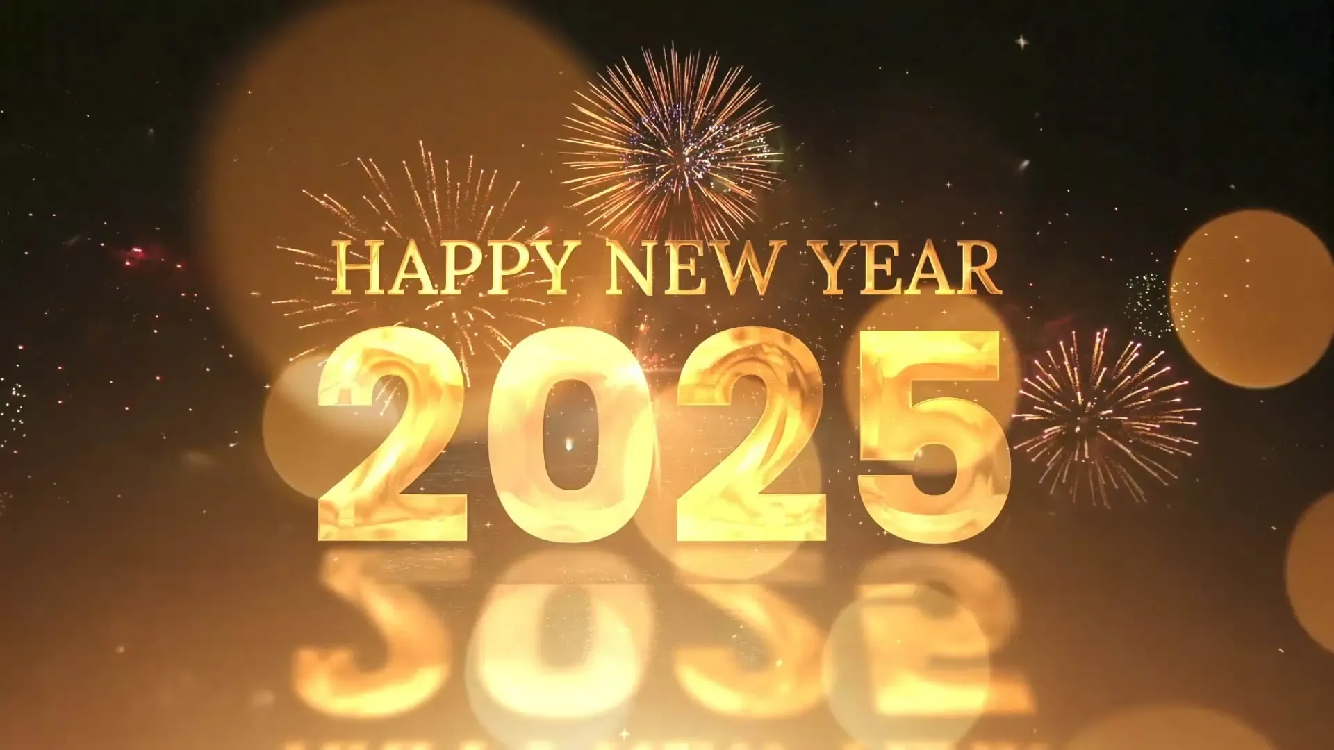 Fiery Gold Countdown Intro for Epic New Year Celebration